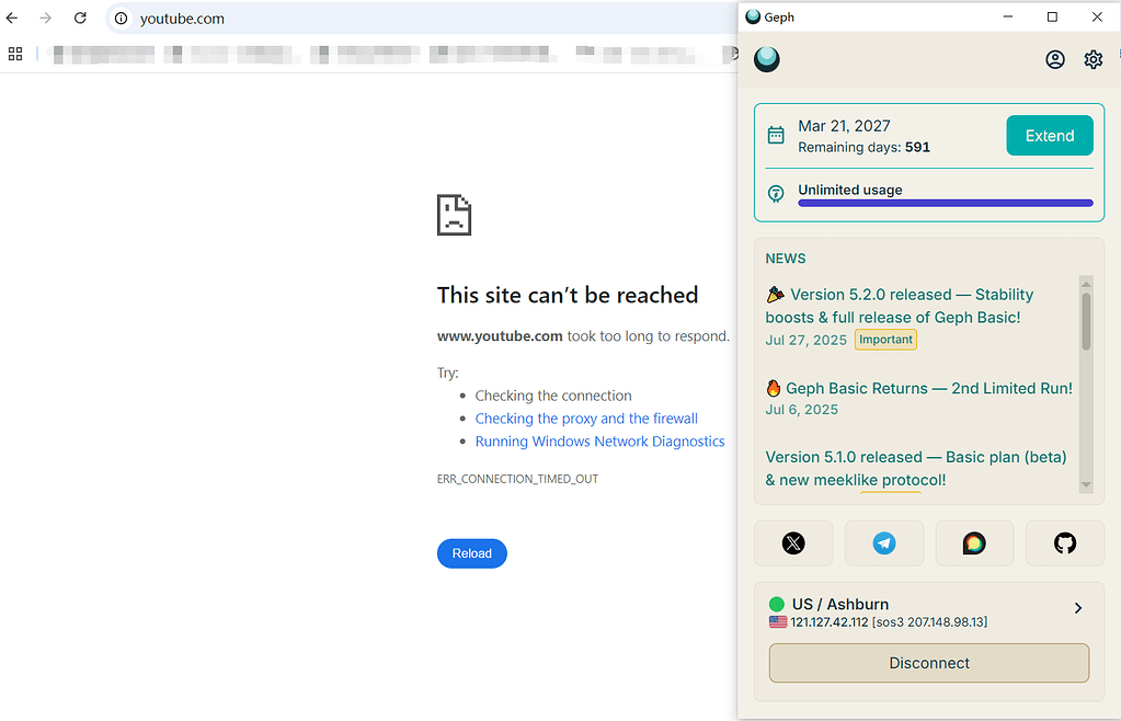 迷雾通的流量是不是被破解了? - Geph tech support / 迷雾通技术支持 - Geph Forum / 迷雾通用户论坛